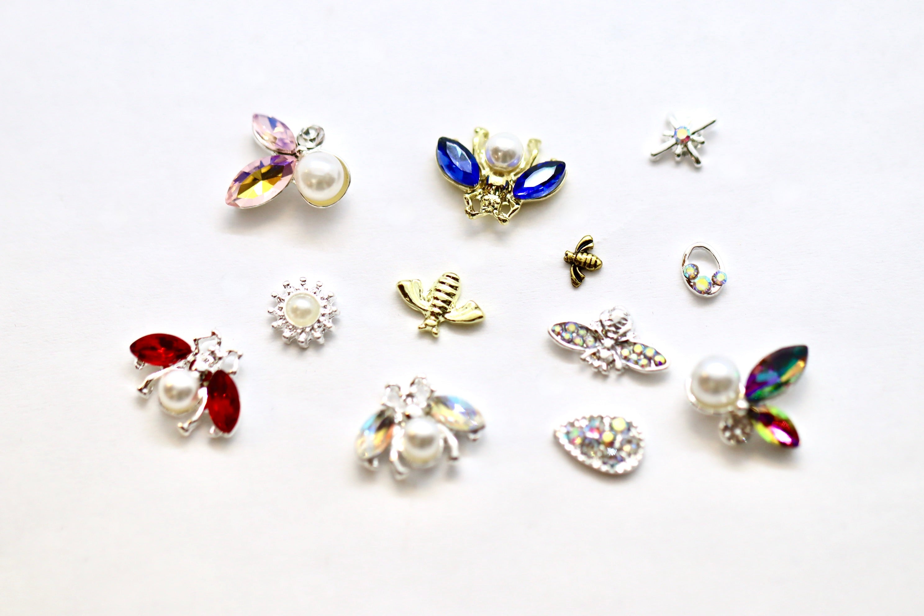 Crystal Bee Charms