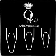 Silicone Artist Practice Mat - Coffin Shape