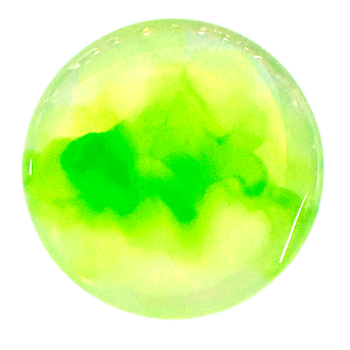 Electric Inchworm -- Light Up the Night Alcohol Ink