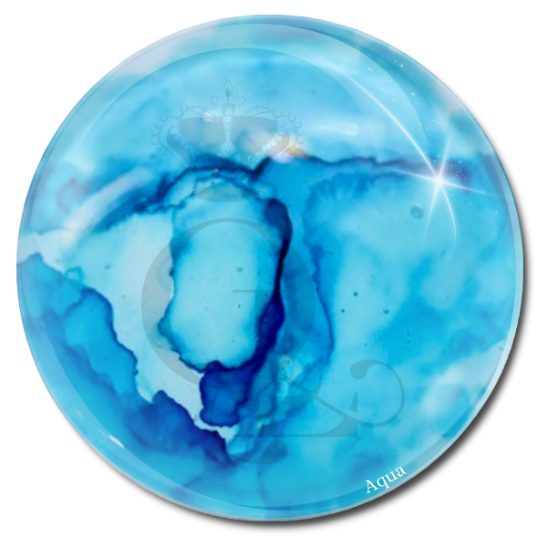 Aqua -- Solid Color Cocktail Alcohol Ink