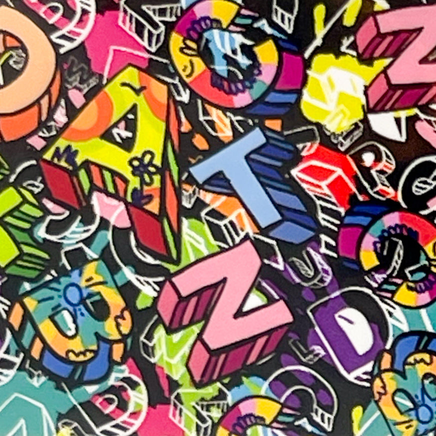 MM - "47-08 Graffito" - - Nail Transfer Foil