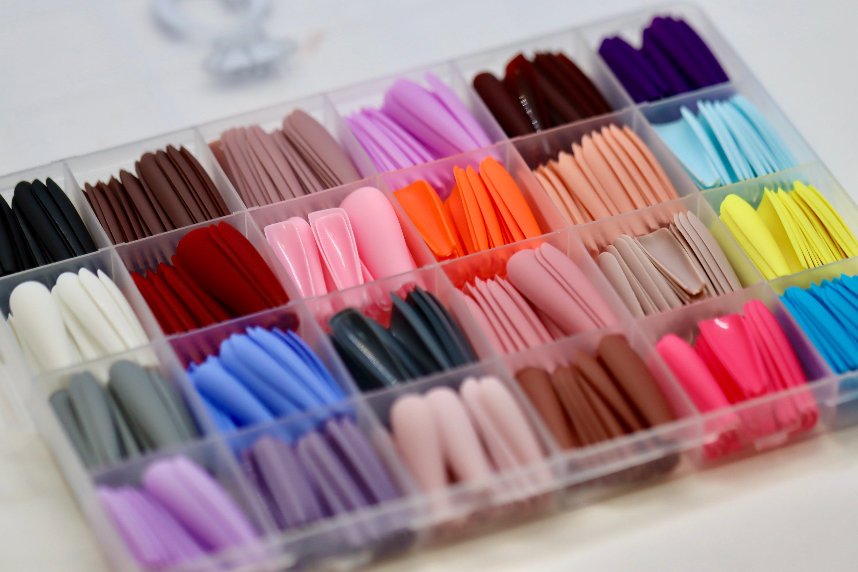 Long Ballerina -- Full Cover, Colored Nails