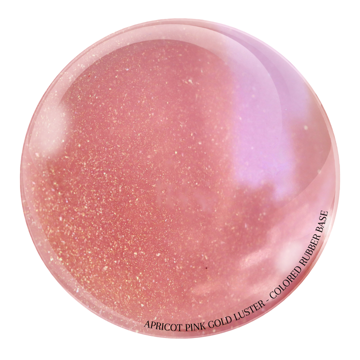 "Apricot Pink Gold Luster" -- HEMA-Free Colored Rubber Base