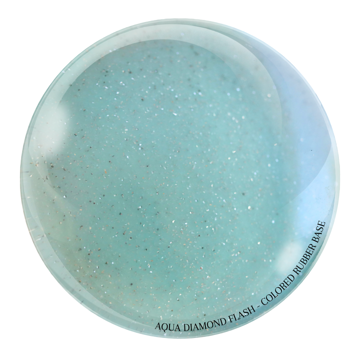 "Aqua Diamond Flash" -- HEMA-Free Colored Rubber Base