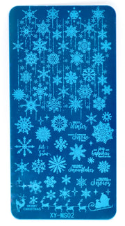 XY-MS02 "Snowy Lane" -- Stamping Plate