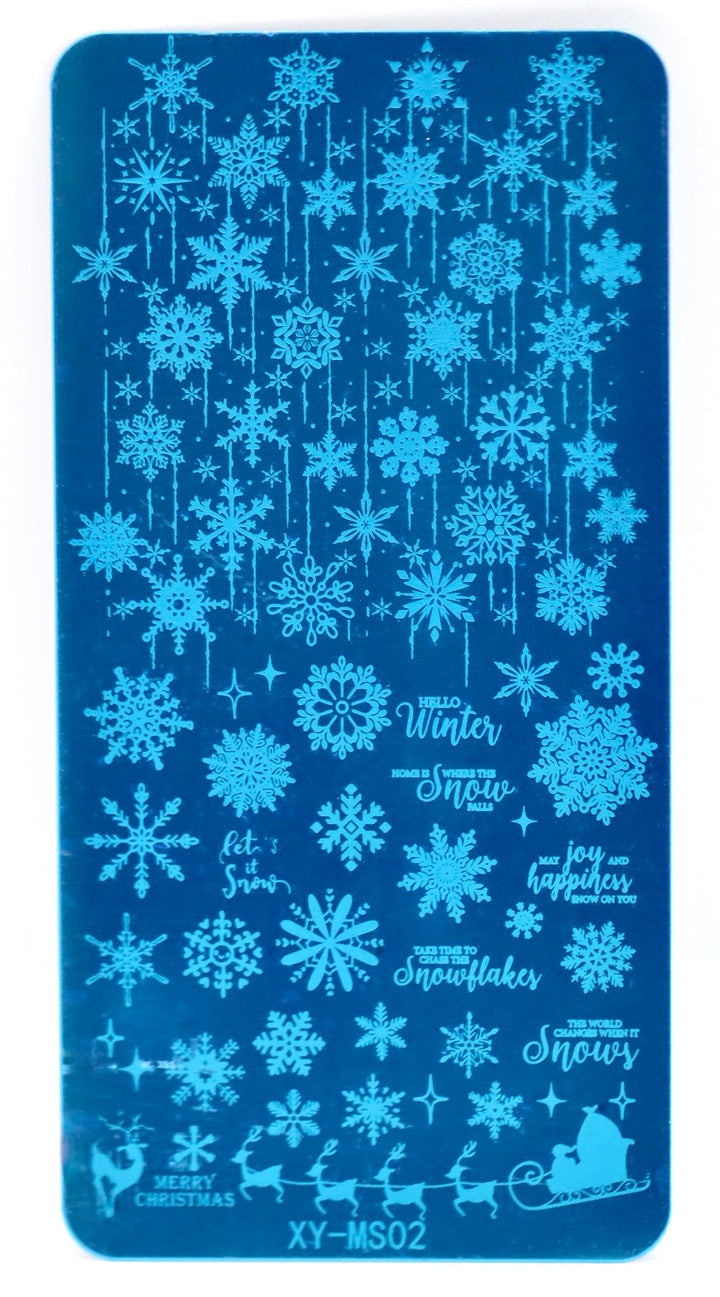 XY-MS02 "Snowy Lane" -- Stamping Plate