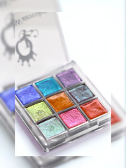 "Bejeweled" -- Mini Metallic Watercolor Palette