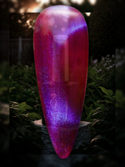 "Belle of the Ball" -- Glass, Chameleon Cat Eye