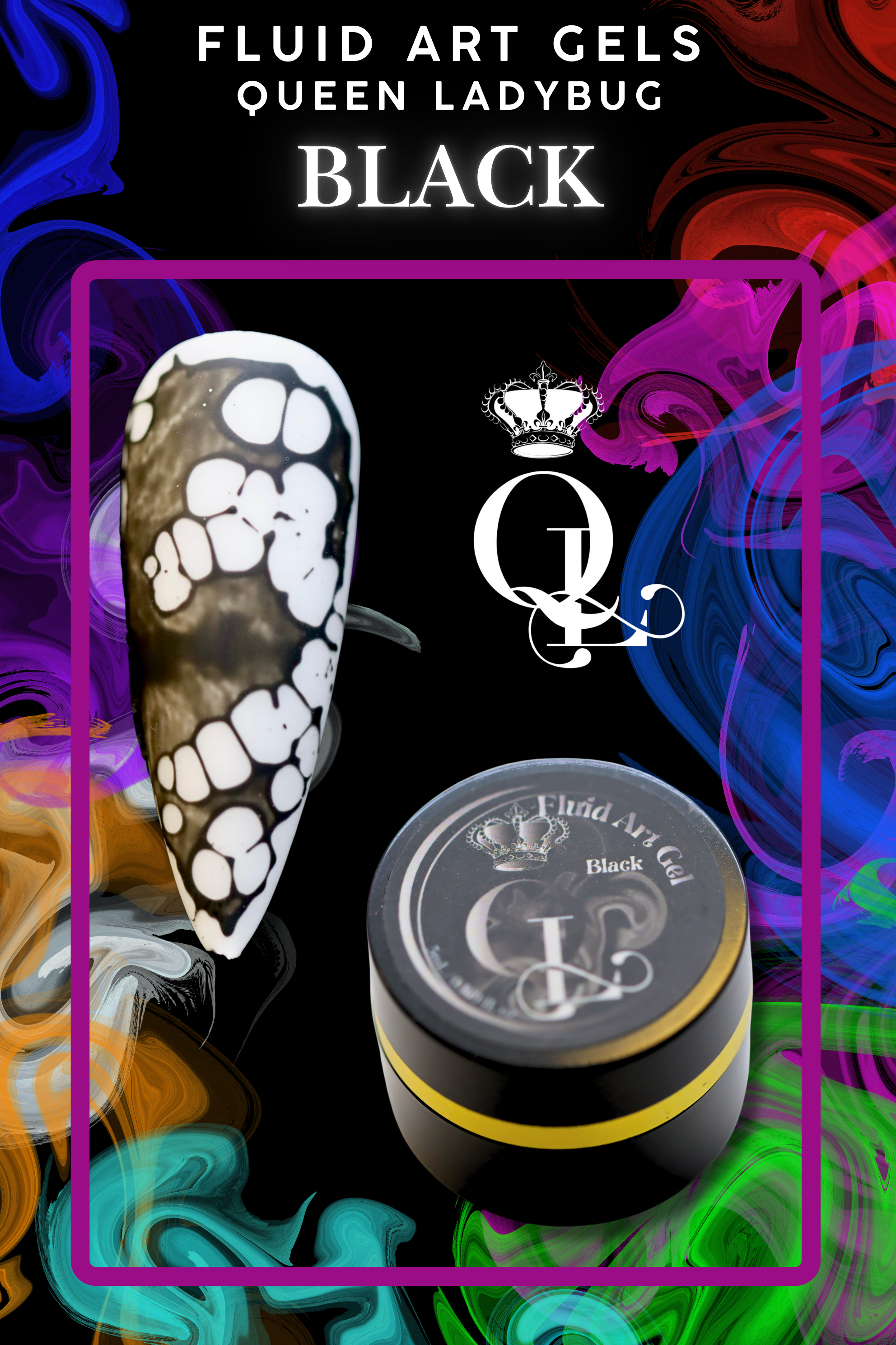 Fluid Art Gels -- 14pc Set with Activator