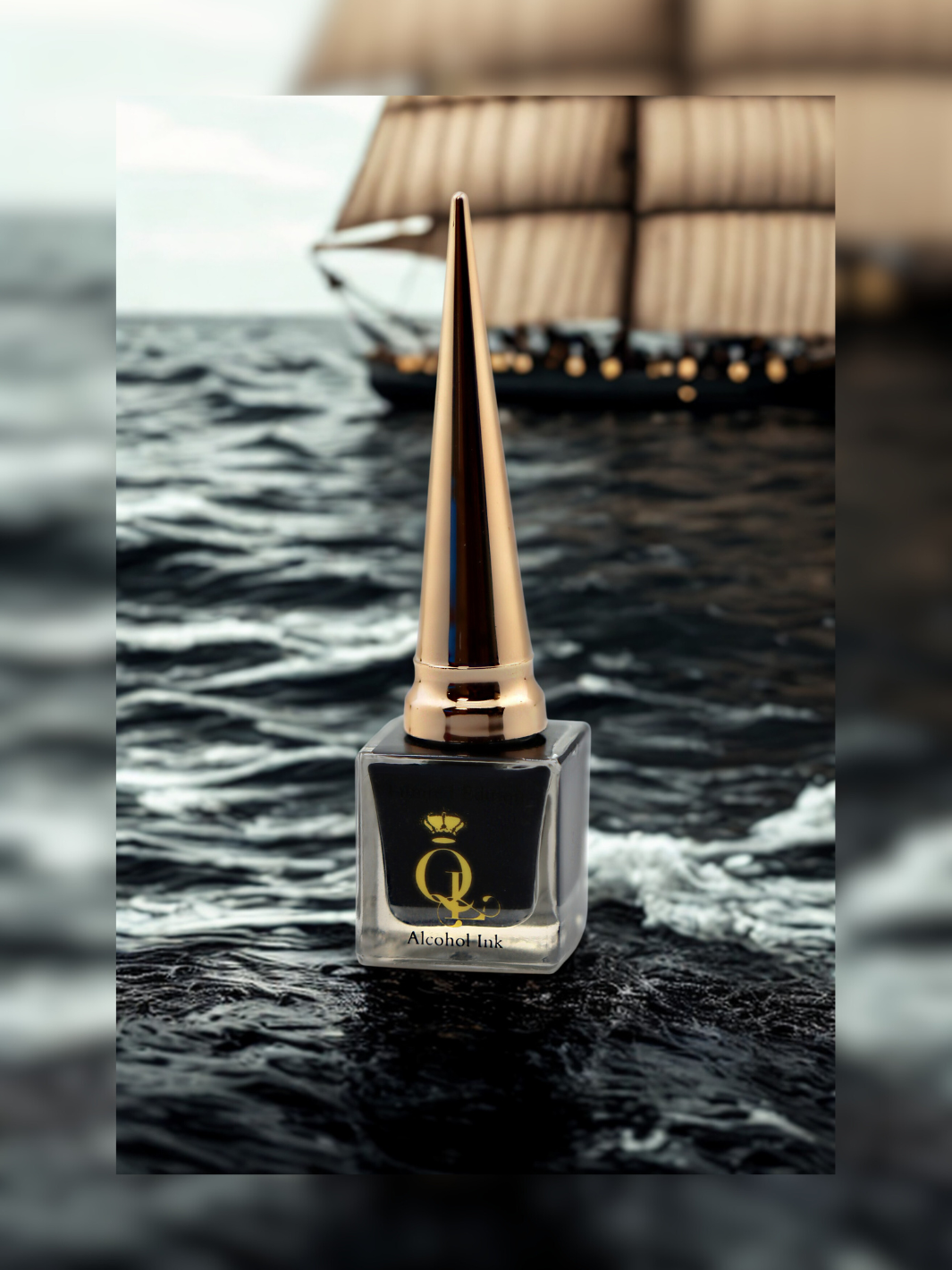 "Black Pearl" -- Alcohol Ink