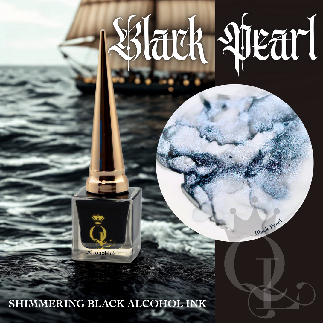 Black Pearl - 10ml Alcohol Ink -- 13 Days of Halloween