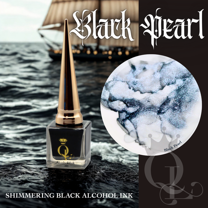 Black Pearl - 10ml Alcohol Ink -- 13 Days of Halloween