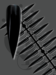 Black -- Value Pack Stiletto Nail Tips