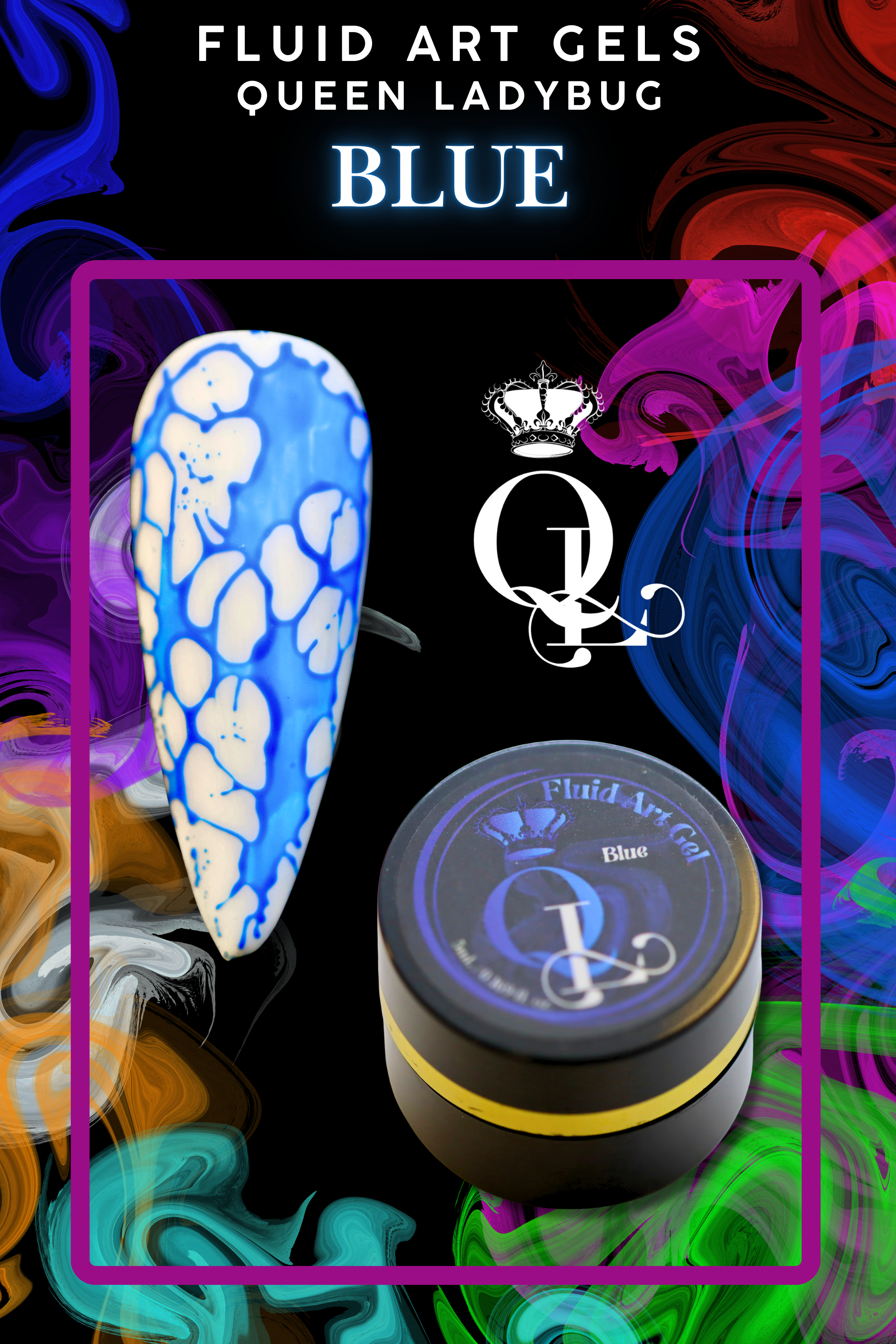 Fluid Art Gels -- 14pc Set with Activator