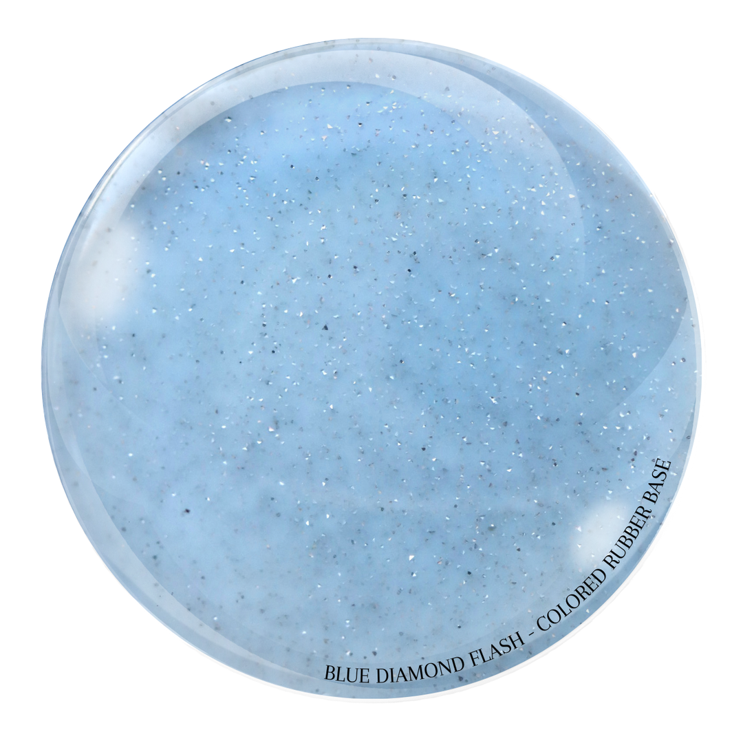 "Blue Diamond Flash" -- HEMA-Free Colored Rubber Base