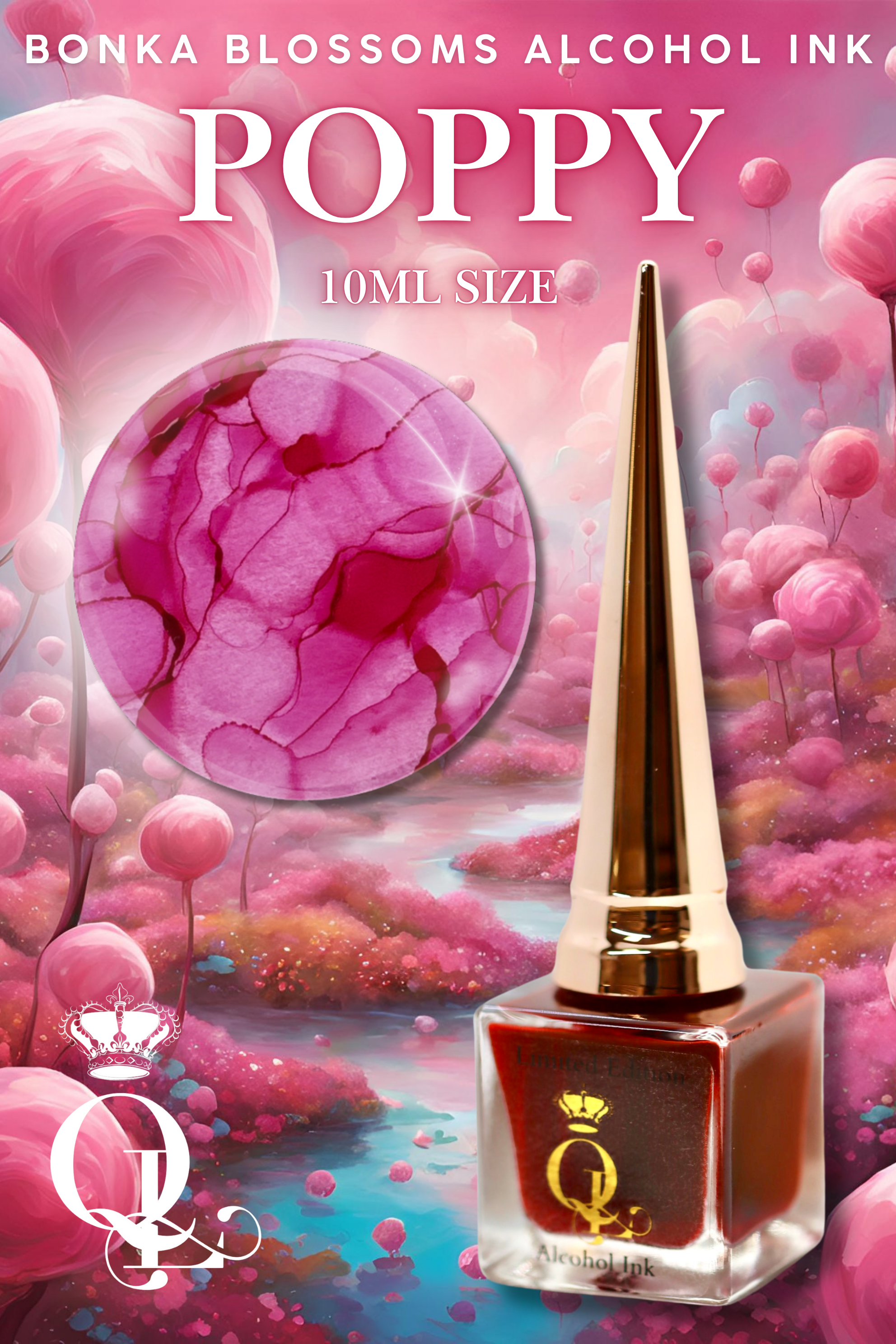 *Full Size* Bonka Blossoms 4pc Collection Alcohol Ink