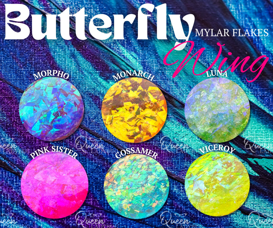 Butterfly Wing Mylar Flakes -- FULL COLLECTION