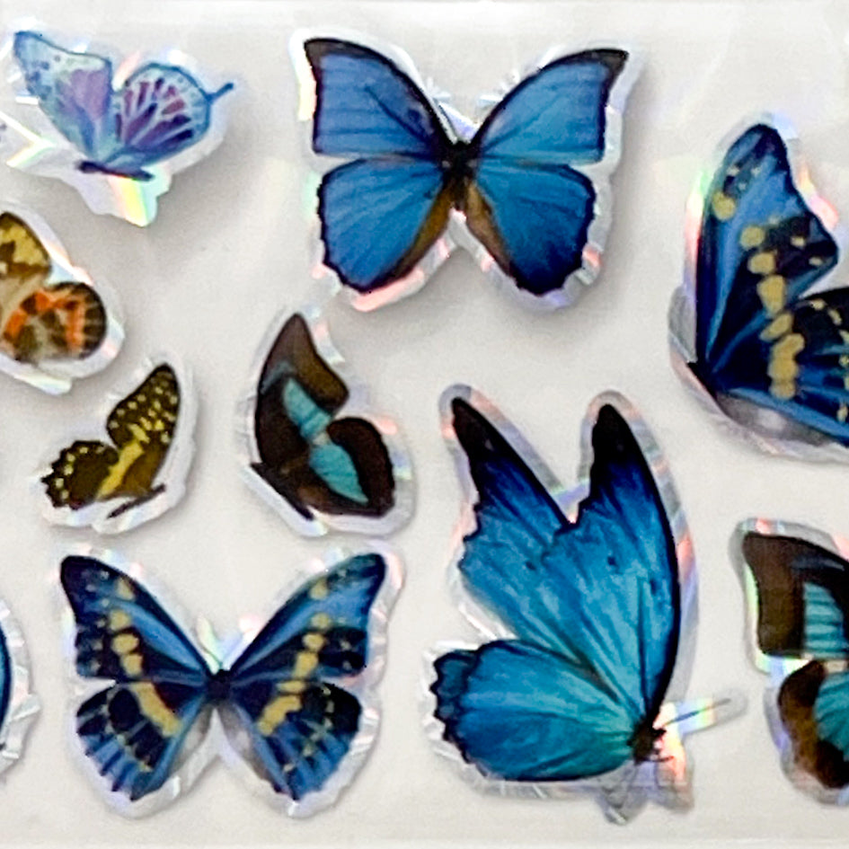 MM - "52-06 Blue Butterfly Day" - - Nail Transfer Foil