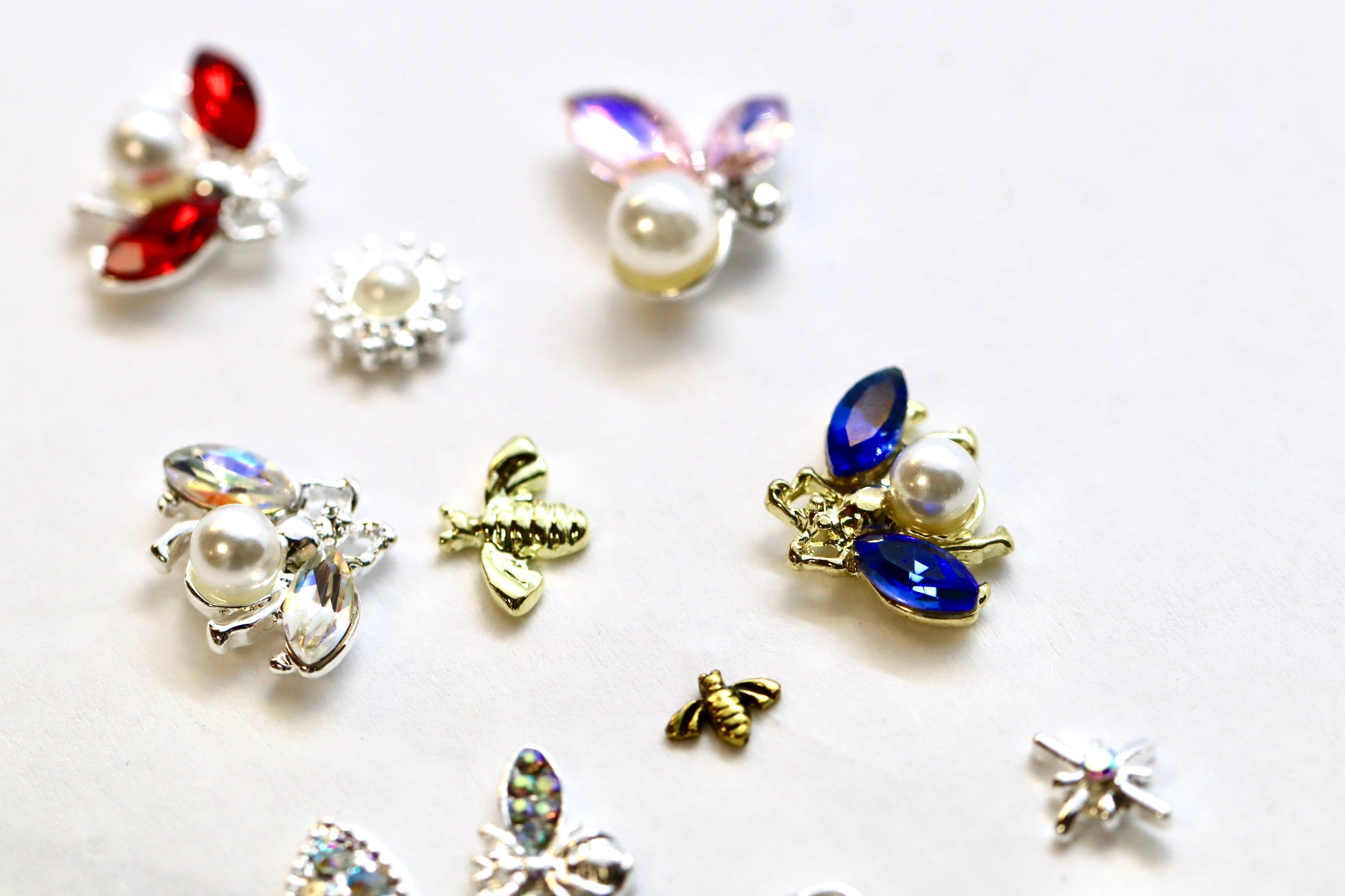 Crystal Bee Charms