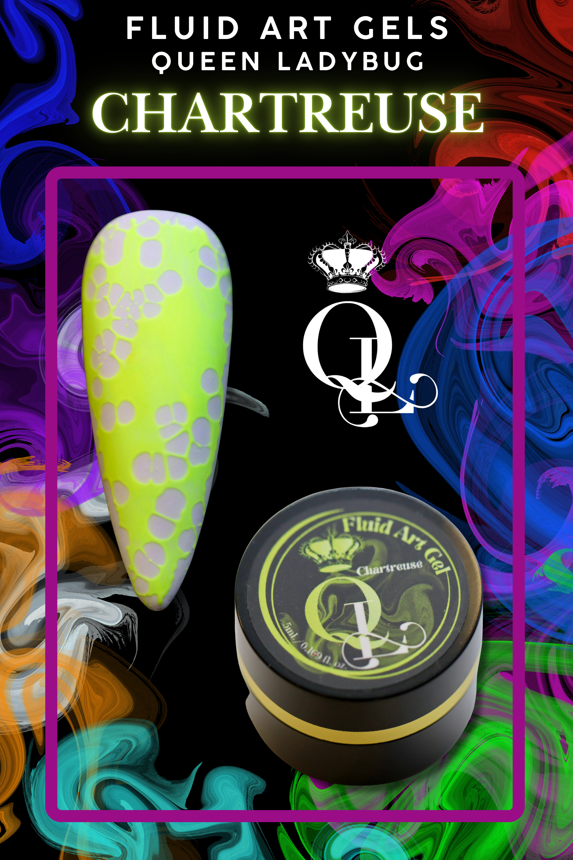 Fluid Art Gels -- 14pc Set with Activator