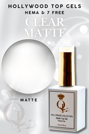 MATTE Clear -- HEMA-FREE Matte Hollywood Top Gel