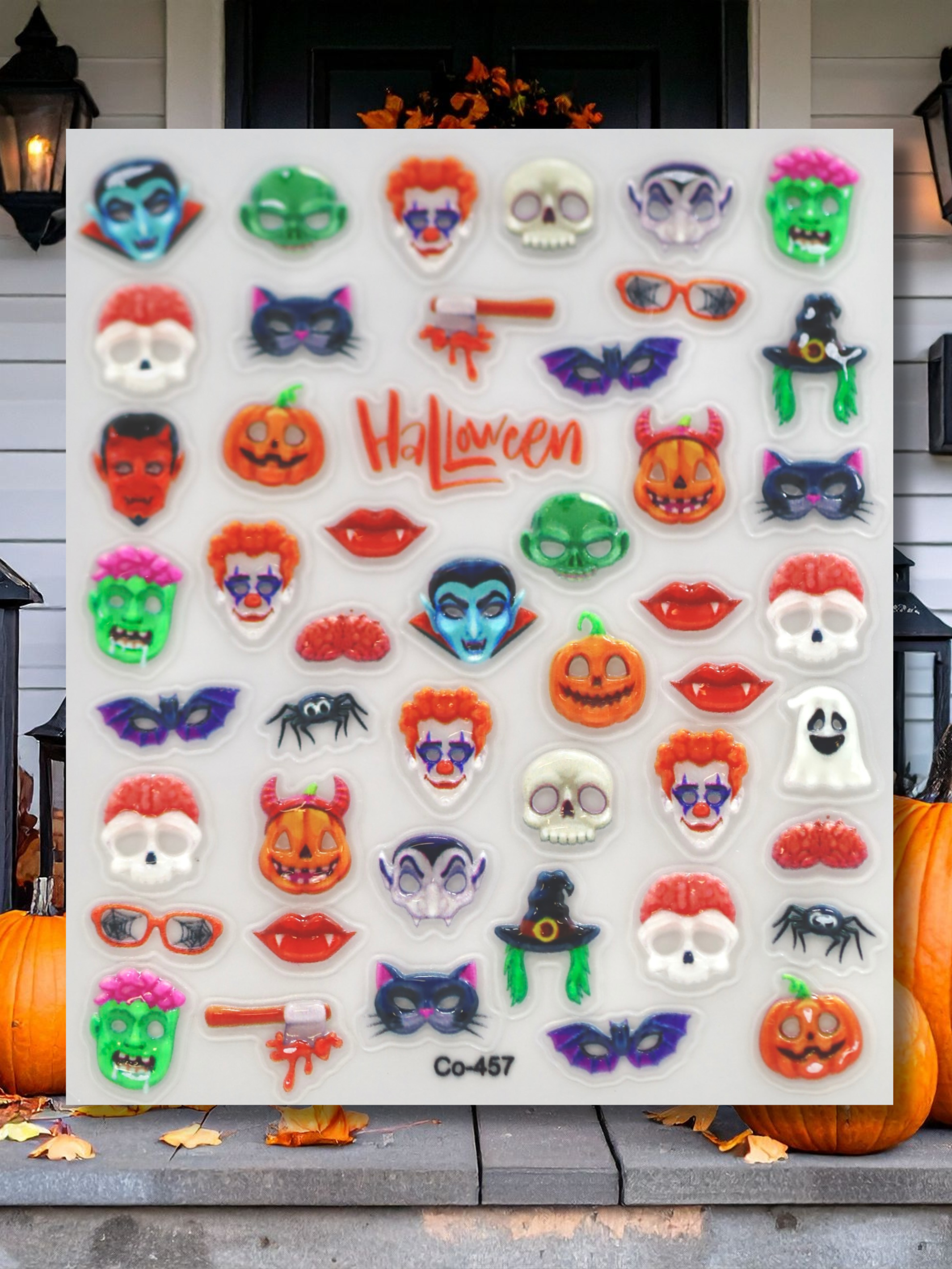 "Cartoon Monsters" 3D Puffy Decals