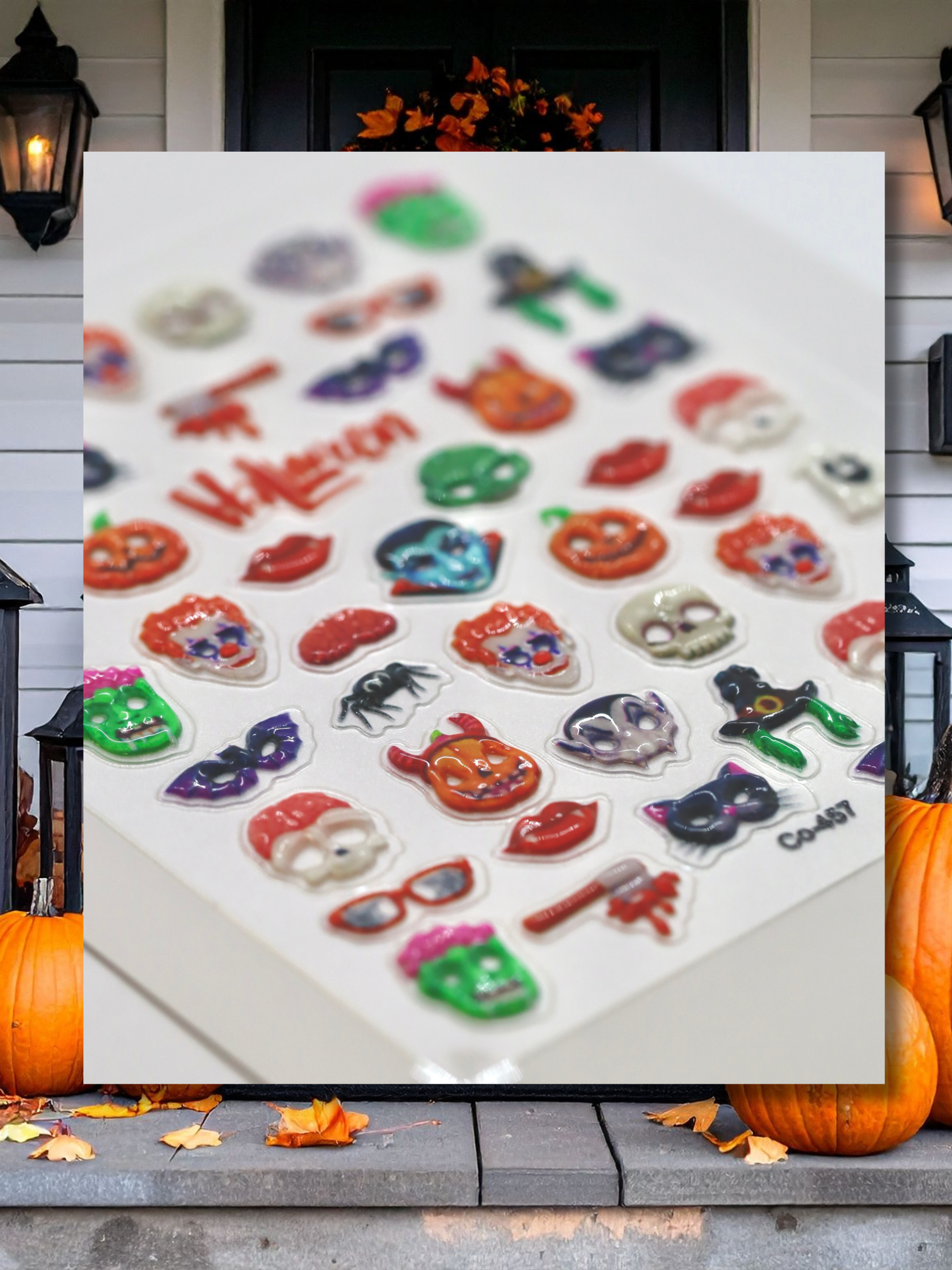 "Cartoon Monsters" 3D Puffy Decals