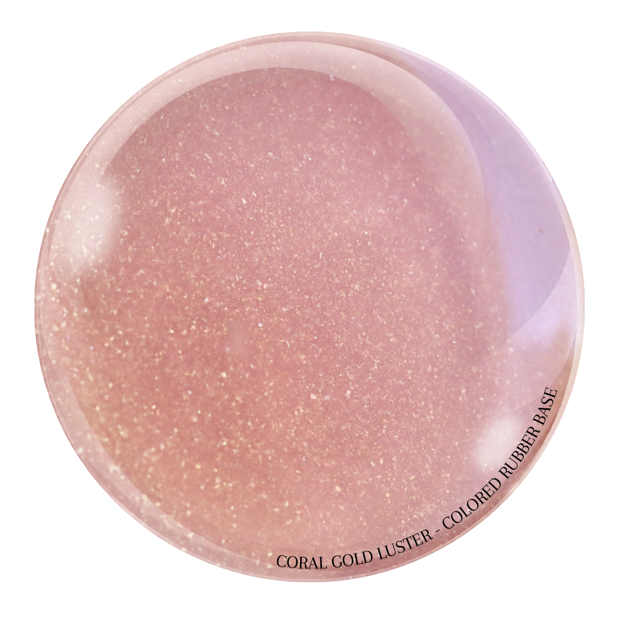 "Coral Gold Luster" -- HEMA-Free Colored Rubber Base