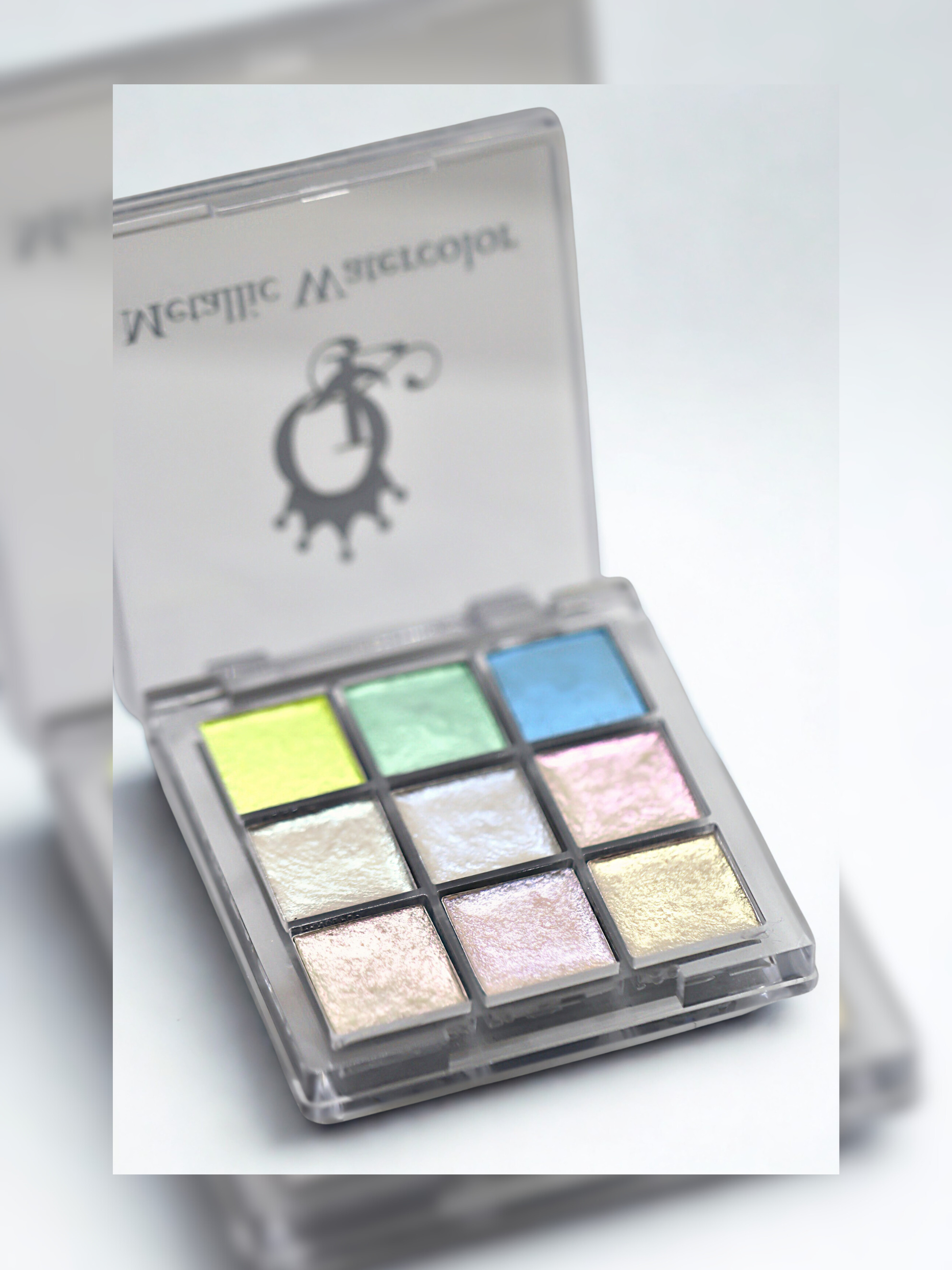 "Courtly Glow" -- Mini Metallic Watercolor Palette