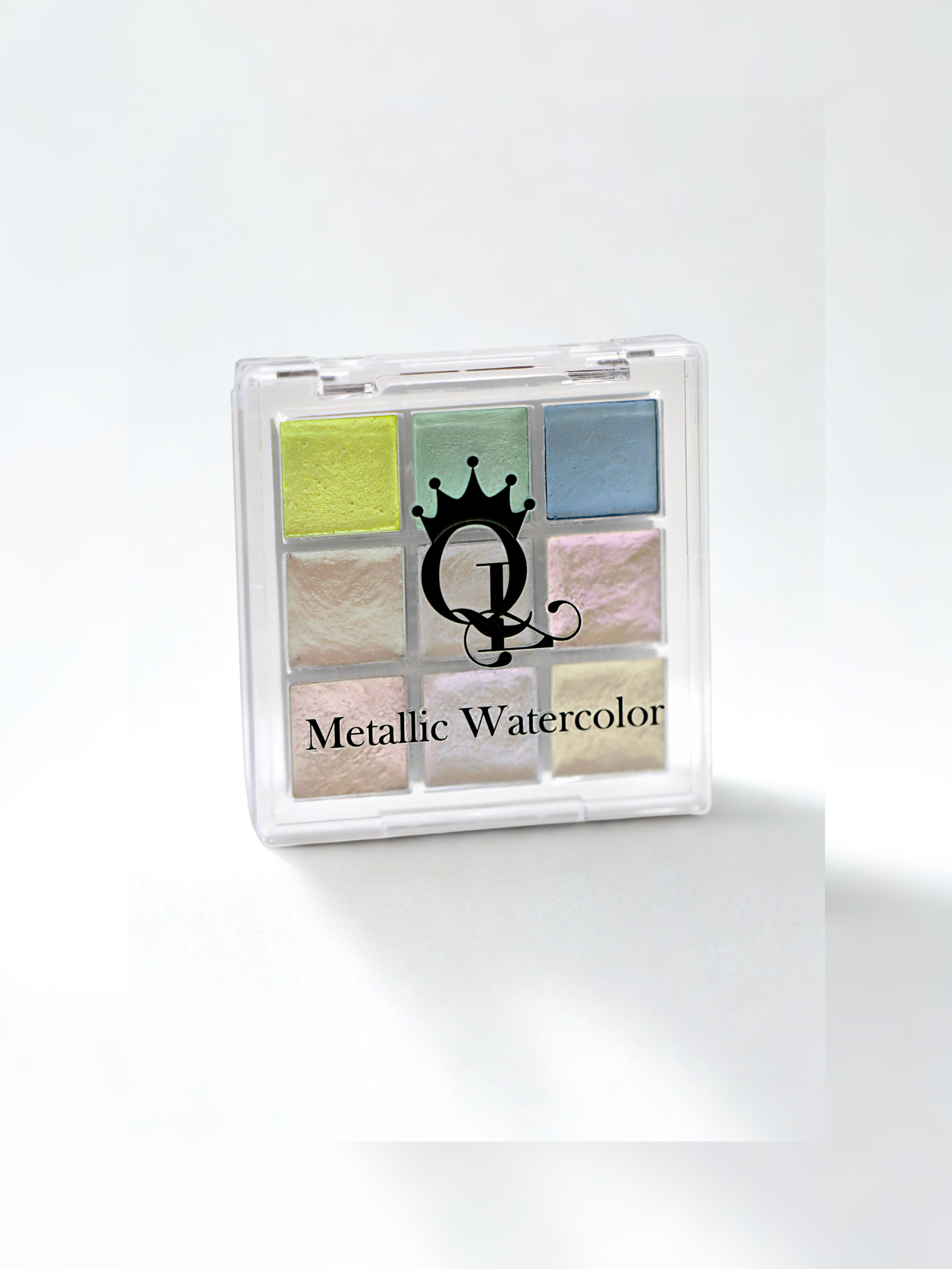 "Courtly Glow" -- Mini Metallic Watercolor Palette