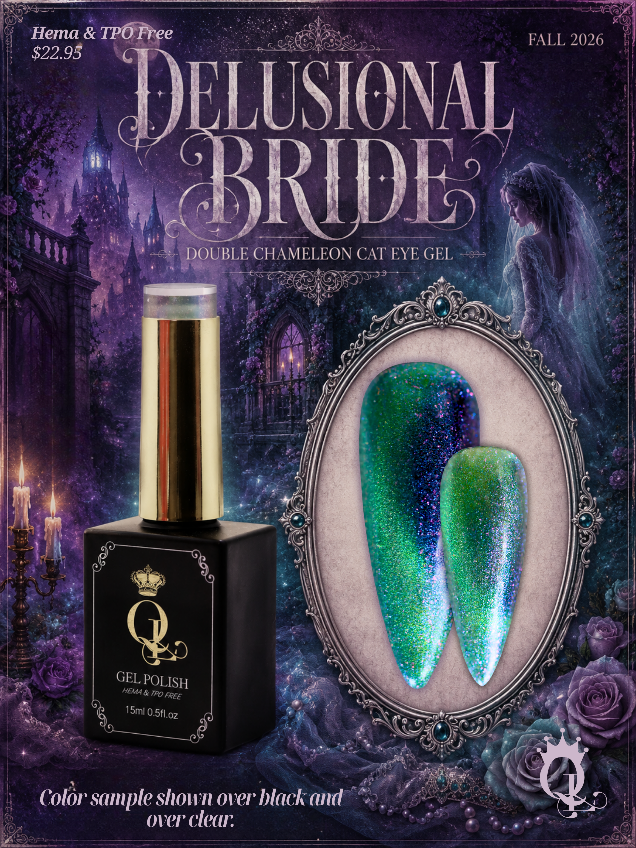 Delusional Bride -- Double Chameleon Cat Eye Gel