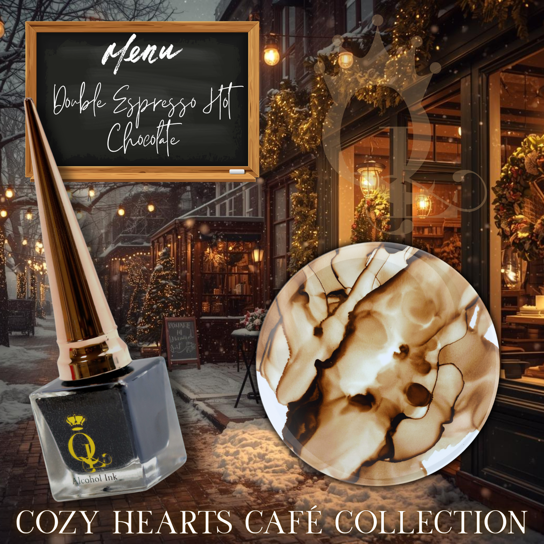 Cozy Hearts Café -- 4pc Alcohol Ink Collection