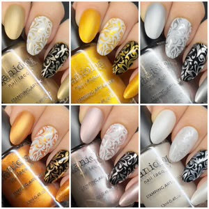 Maniology Brand - Precious Metals: 6-Piece Metallic Stamping Polish Set