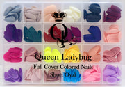 Short Oval -- Full-Cover, Colored Nails