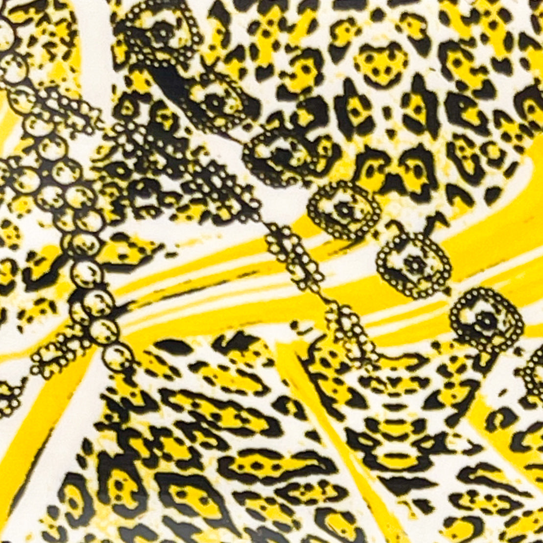 MM - "49-08 Jeweled Jag Yellow" - - Nail Transfer Foil
