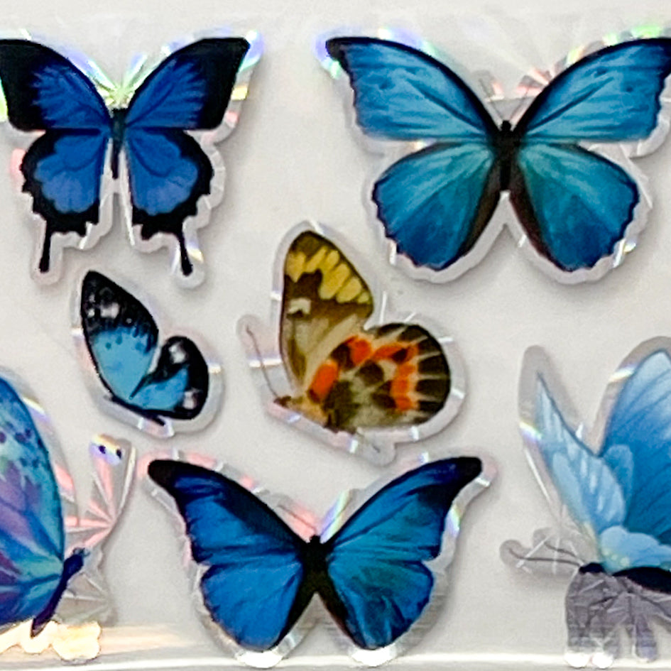 MM - "52-06 Blue Butterfly Day" - - Nail Transfer Foil