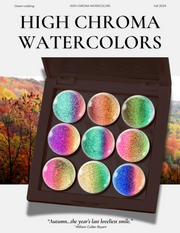 9pc. High Chroma Watercolor Palette