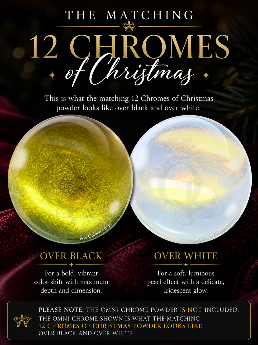 Five Golden Blings -- 12 Candy Chromes of Christmas SINGLE