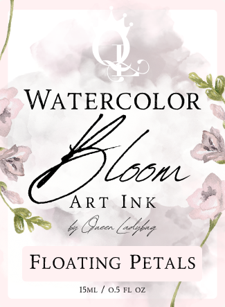 Floating Petals -- Watercolor Bloom Ink