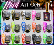 Fluid Art Gels -- 14pc Set with Activator