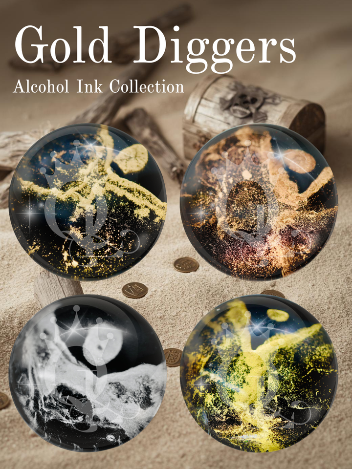 "Gold Diggers" -- 4pc. Alcohol Ink Collection