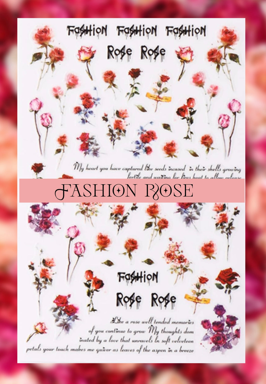 Fashion Roses Decals