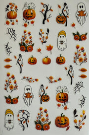 Ghostly Pumpkins Decal Sheet