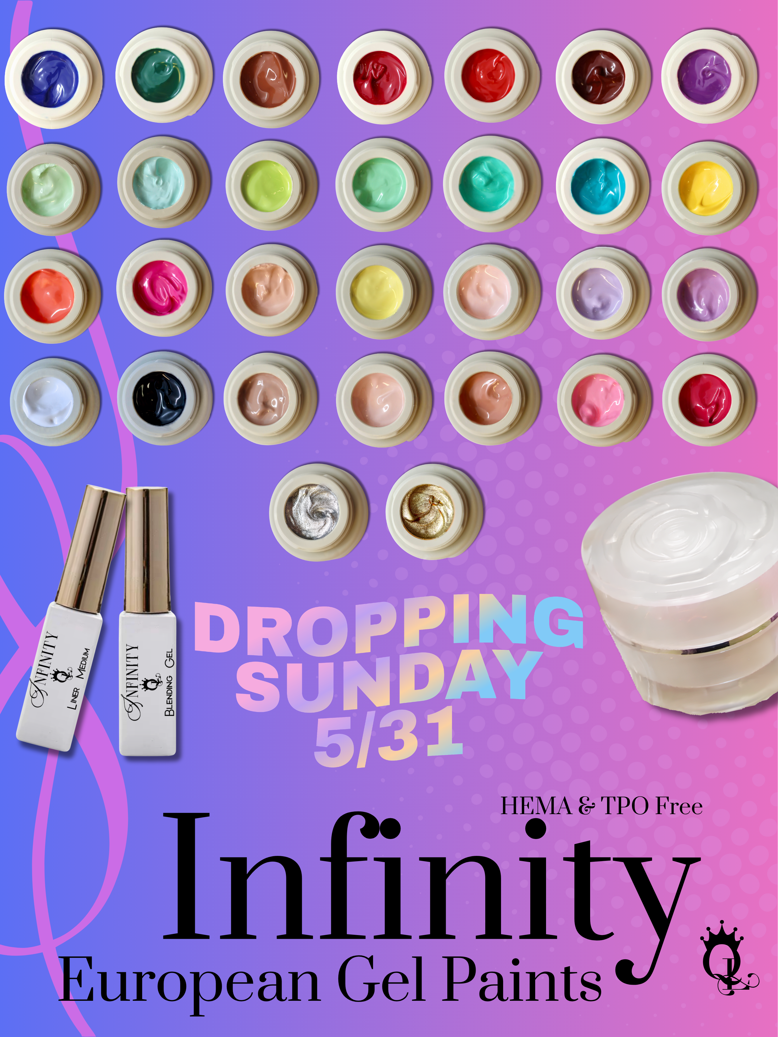 Infinity Gel Paints -- Full Set