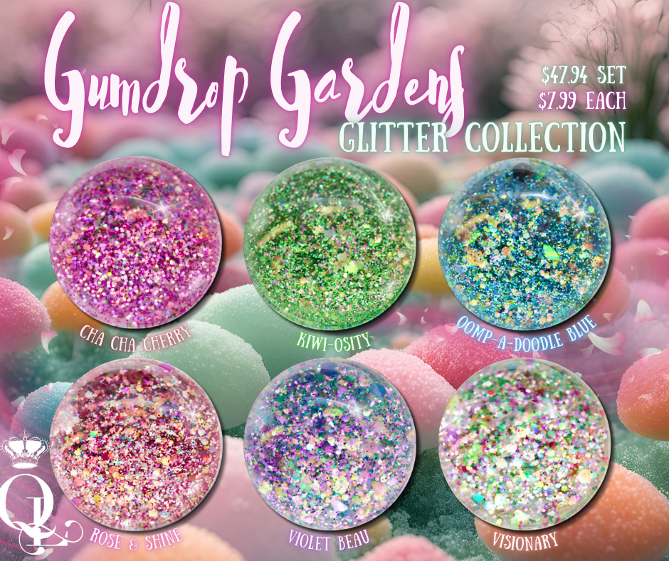 Oomp-A-Doodle Blue -- Gumdrop Gardens Cosmetic-Grade Glitter