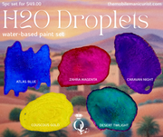H20 Droplets, Liquid Watercolor -- 5pc. Set