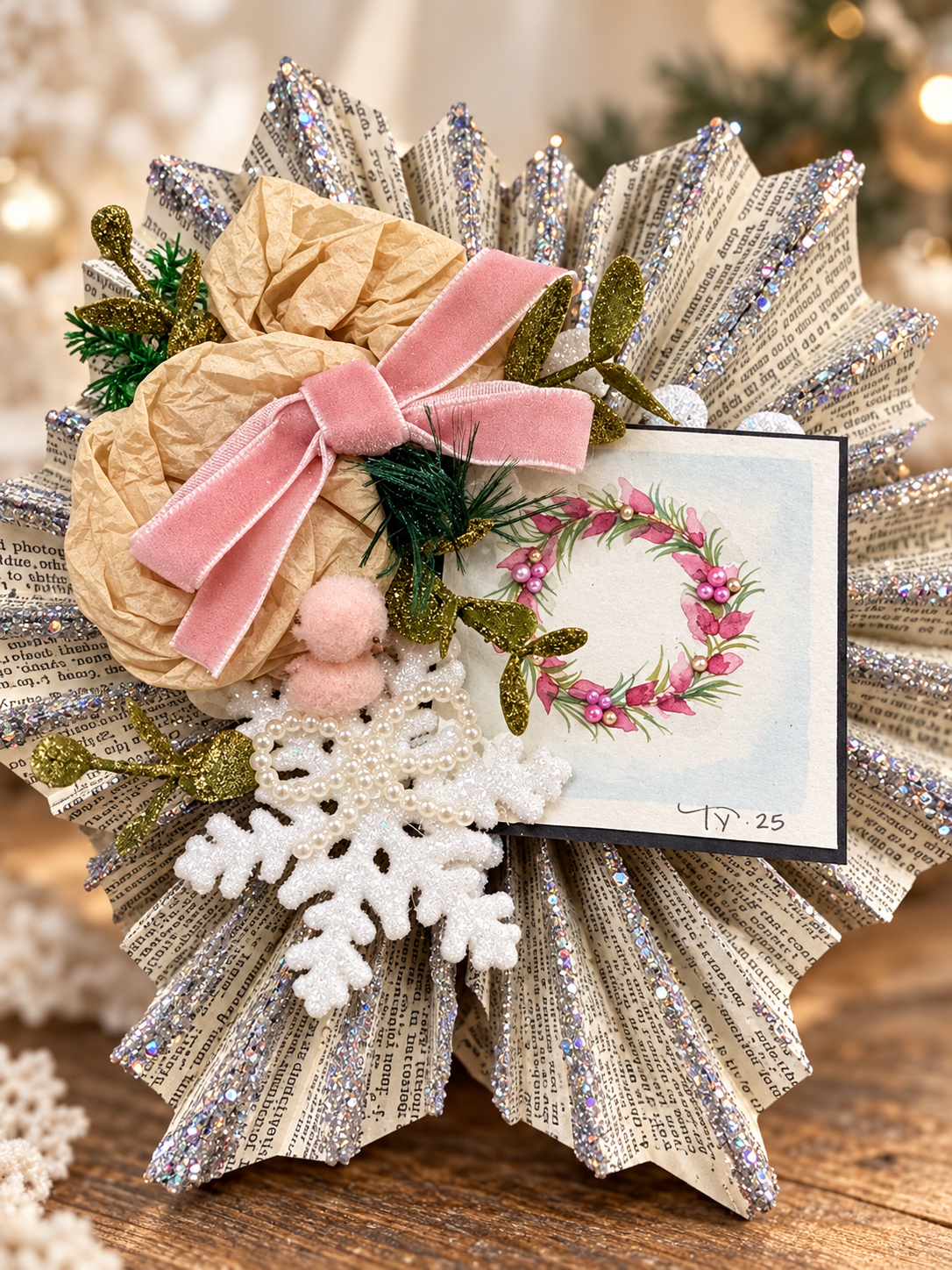 Storybook Vintage Ornament Card