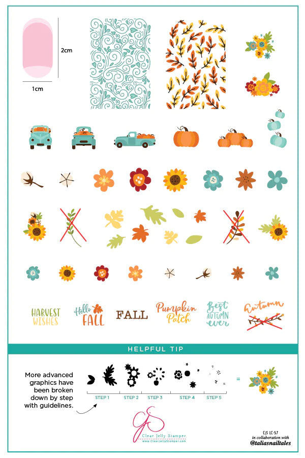 CJS-LC-57 Talia’s Pumpkin Patch Stamping Plate