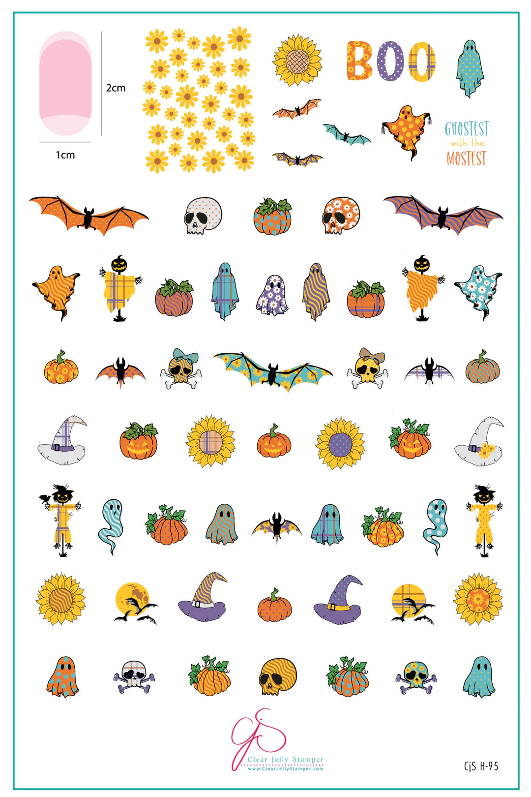 CJS-H-95 Patterned Halloween Stamping Plate