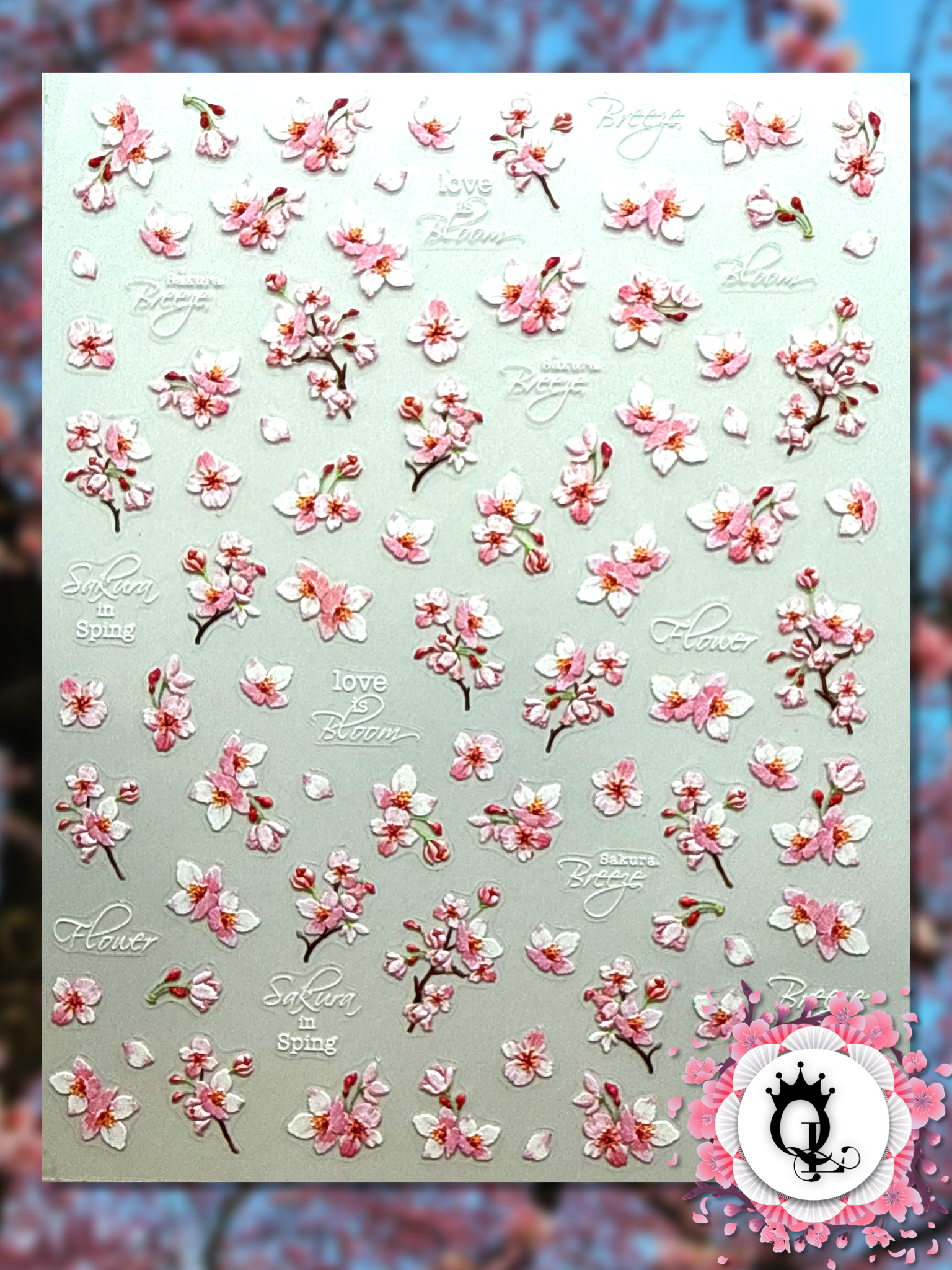 Cherry Blossoms—Nail Decals